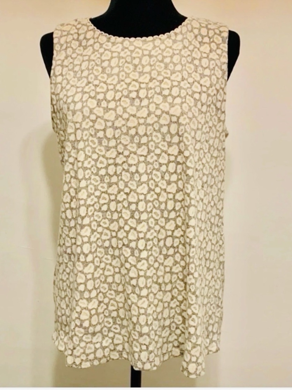 EMELIA Sleeveless‎ Layered Print Top